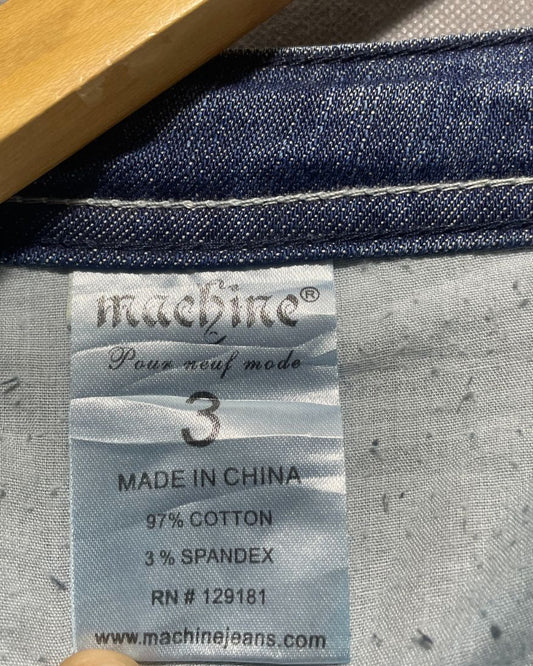 Machine Blue Denim Jeans For Women M | ThriftQueen.pk