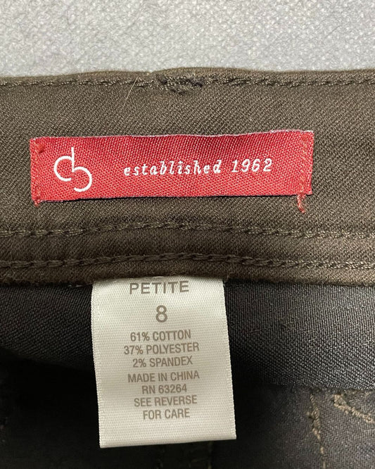 Skinny Brown Cotton Jeans For Women M | ThriftQueen.pk