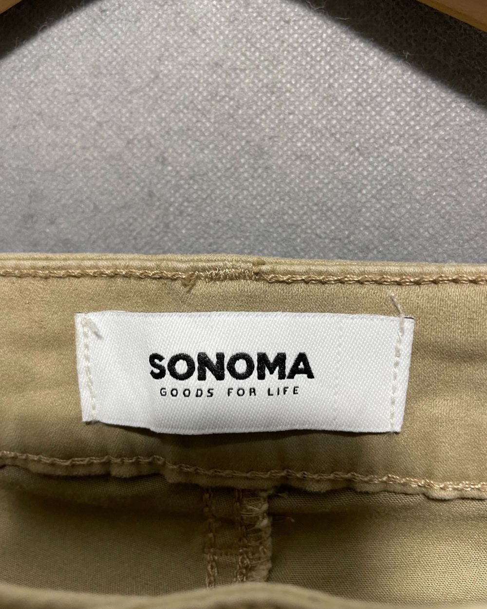 Sonoma Khaki Cotton Jeans For Women Large | ThriftQueen.pk