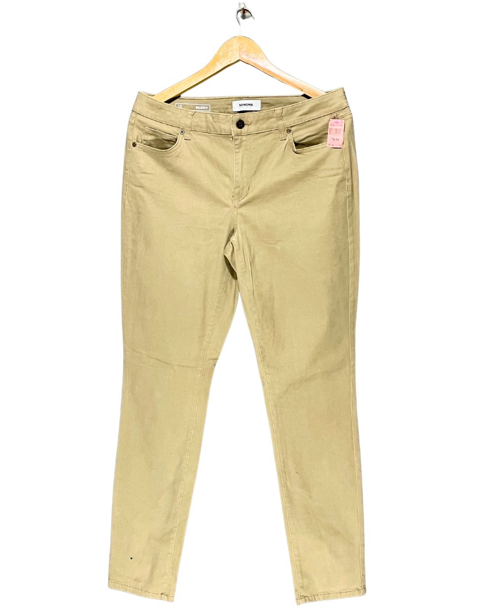 Sonoma Khaki Cotton Jeans For Women Large | ThriftQueen.pk