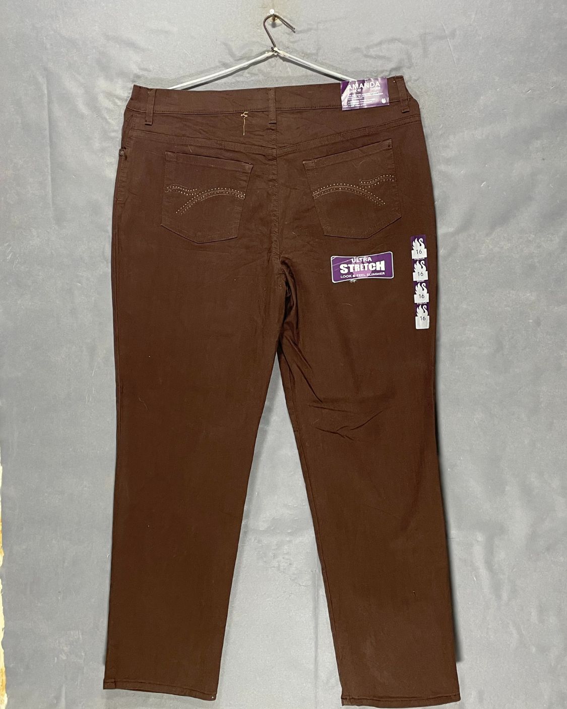 Gloria Vanderbilt Brown Jeans For Women X Large | ThriftQueen.pk