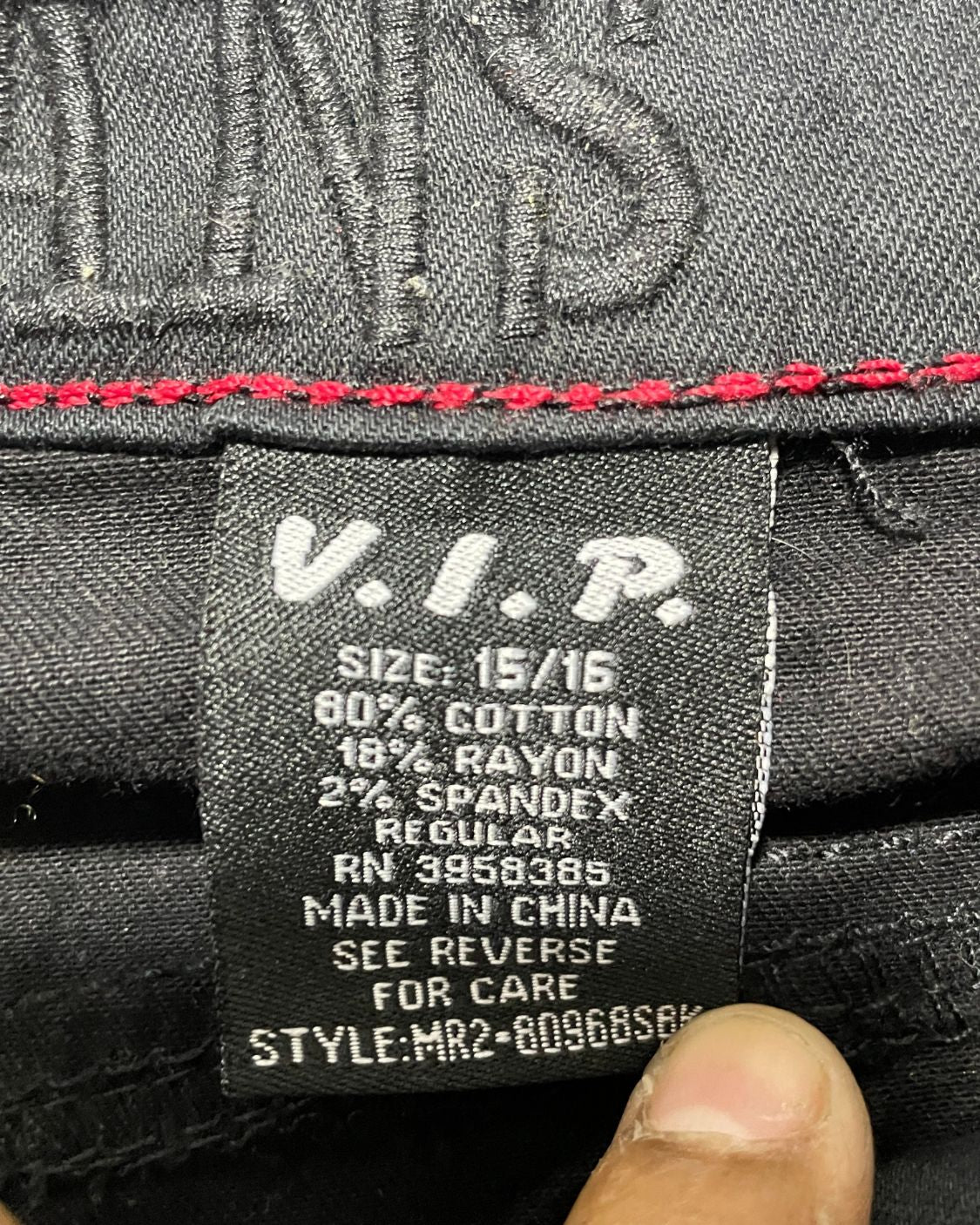 VIP Black Cotton Jeans For Women Large | ThriftQueen.pk