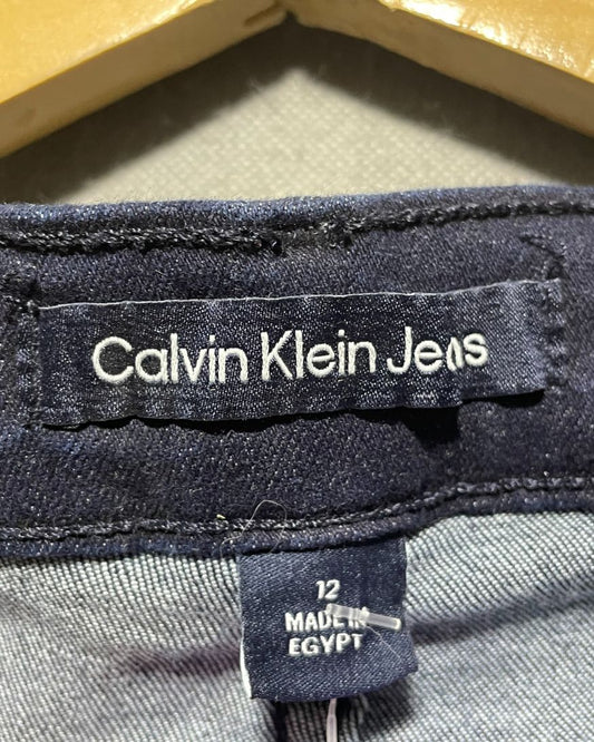 Calvin Klein Blue Jeans For Women Large | ThriftQueen.pk