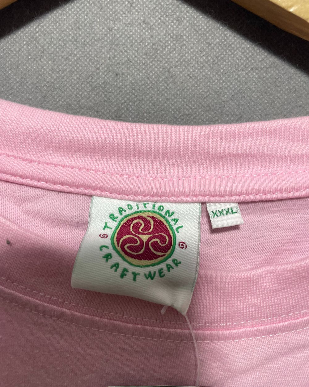 Traditional Craft Pink Cotton T Shirt For Women 3X Large | ThriftQueen.pk