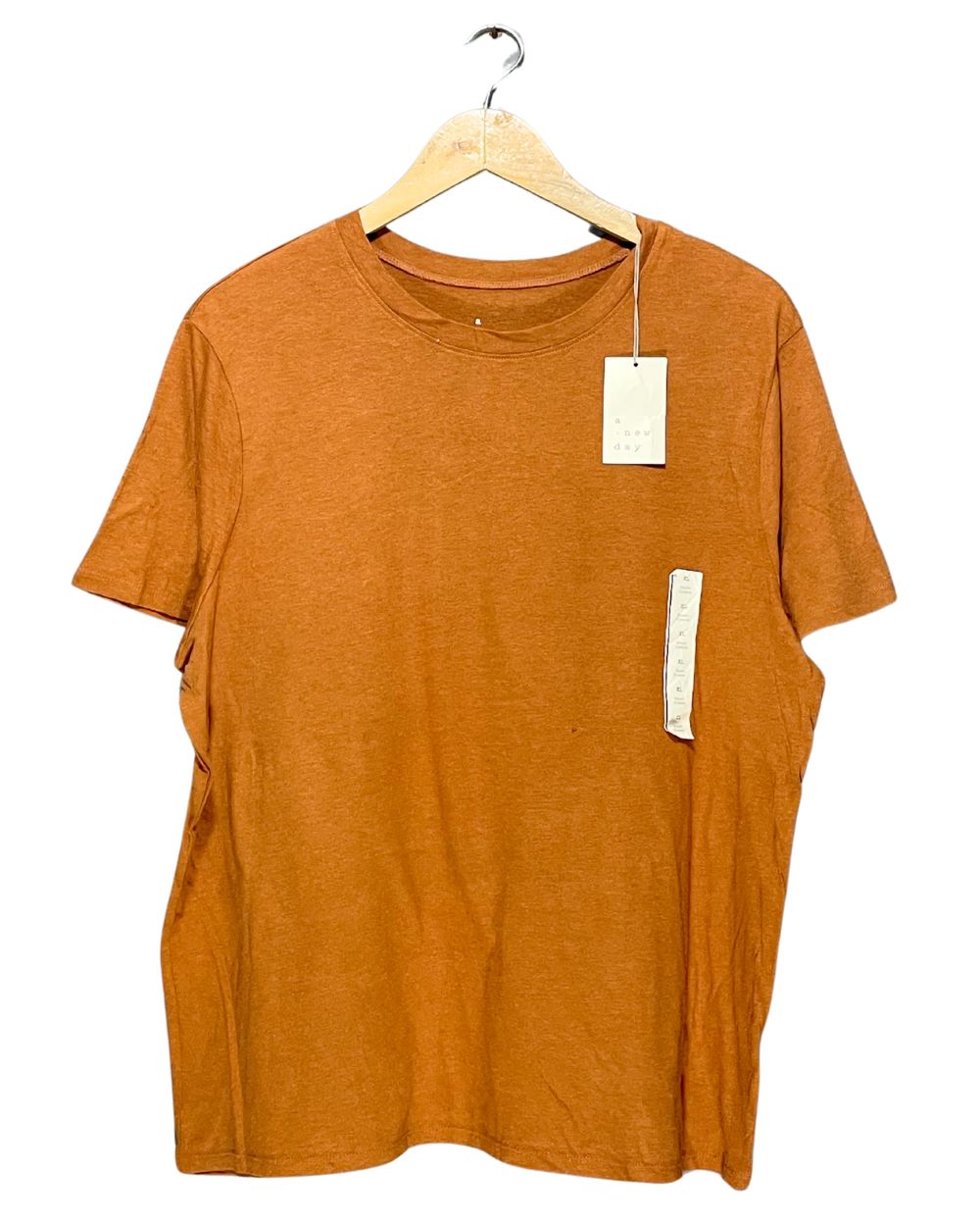 A New Day Brown Cotton T Shirt For Women XL | ThriftQueen.pk