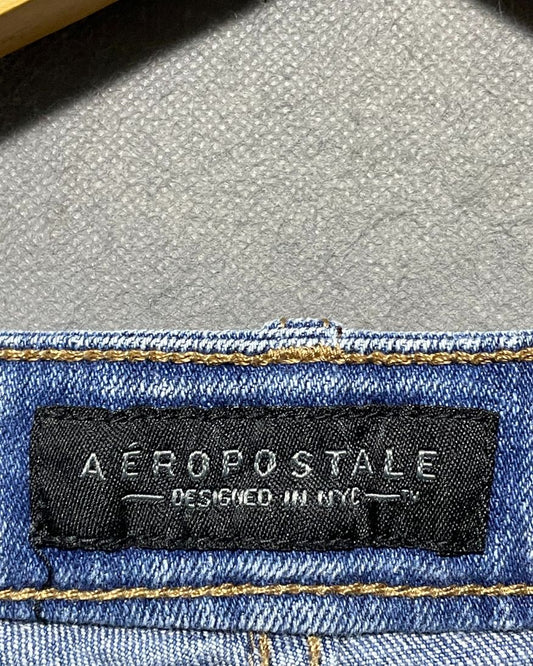 Aeropostale Blue Jeans Short For Women Large