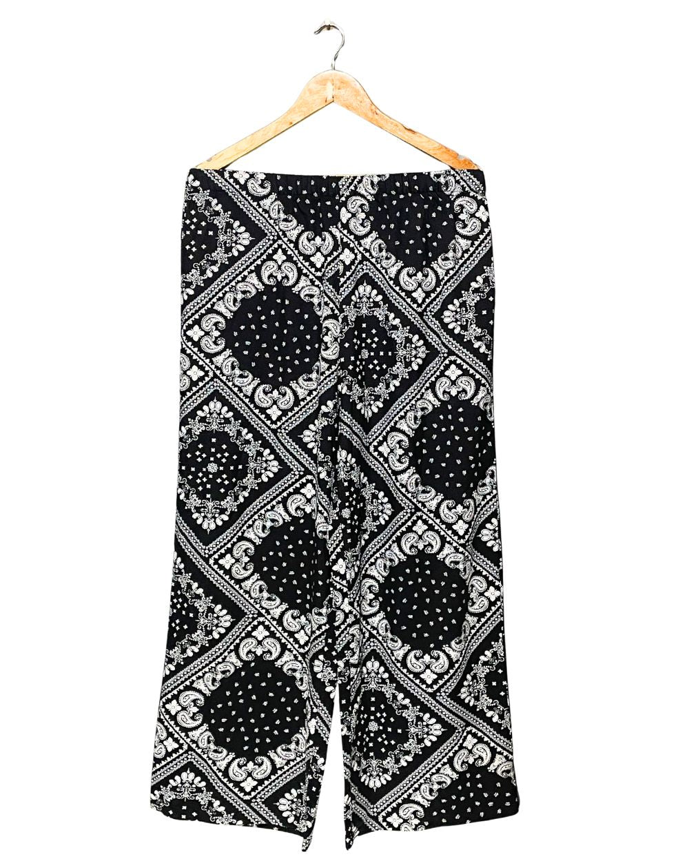 SHEIN Black Cotton Plazo For Women Large