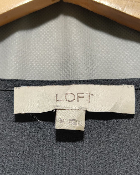 Loft Gray Cotton For Women Crop Tops XL