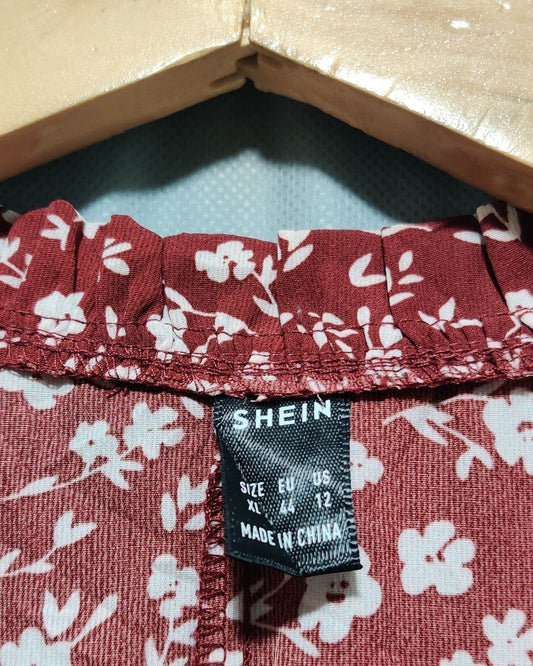 SHEIN Brown Cotton For Women Crop Tops  XL