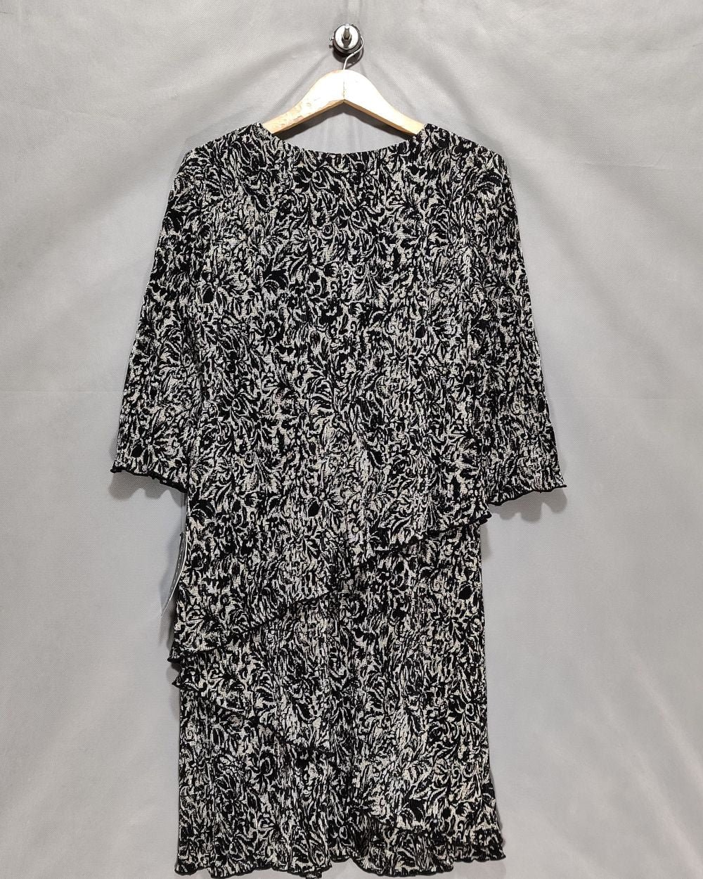 Connected Petite Black Polyester For Women Dresses Medium