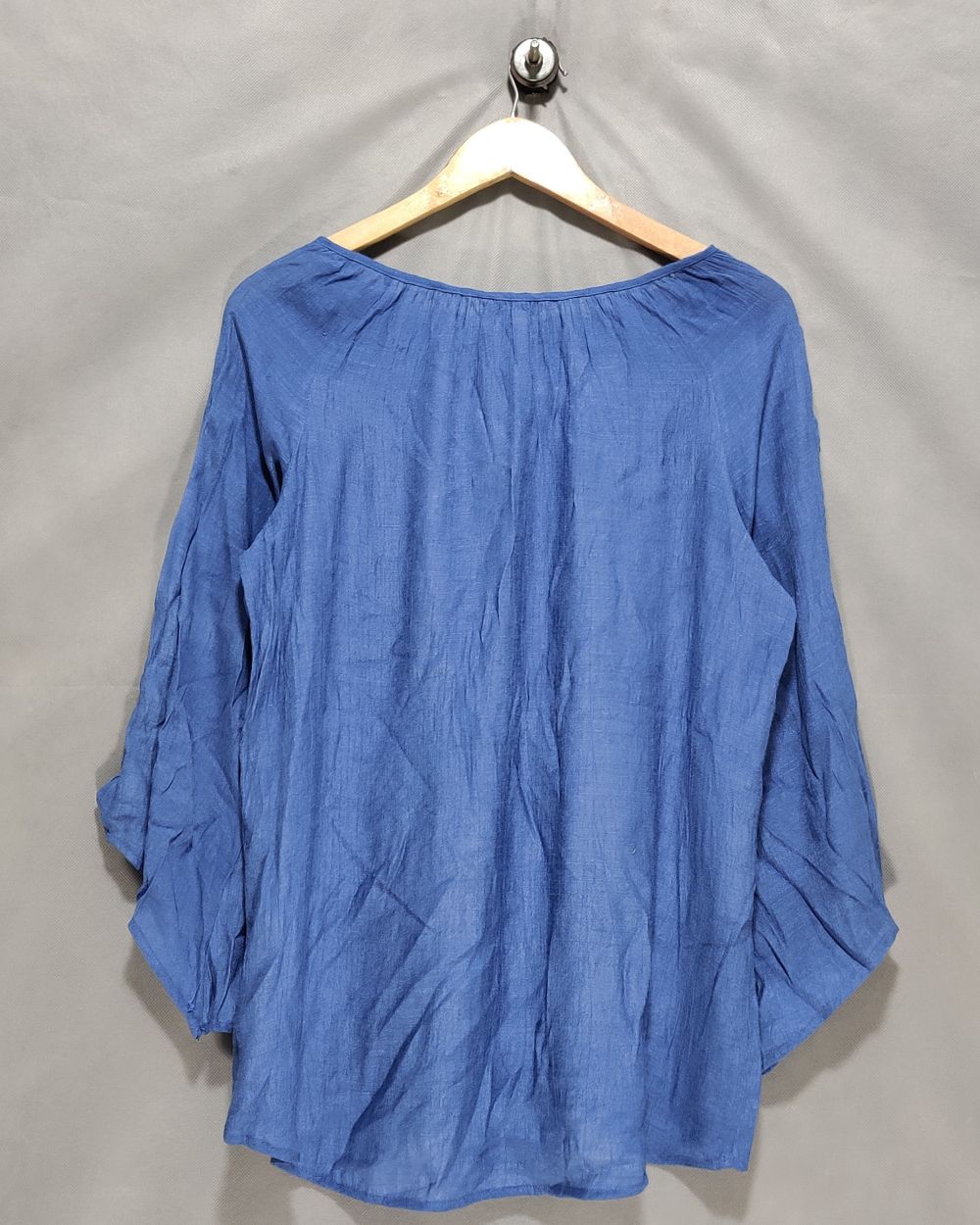 APT.9 Blue Cotton For Women Crop Top L