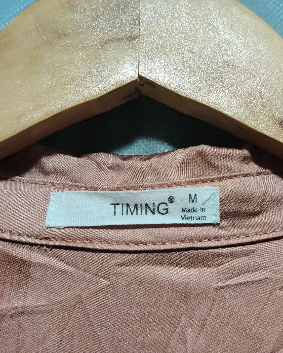 Timing Cream Cotton For Women Top Shirt M