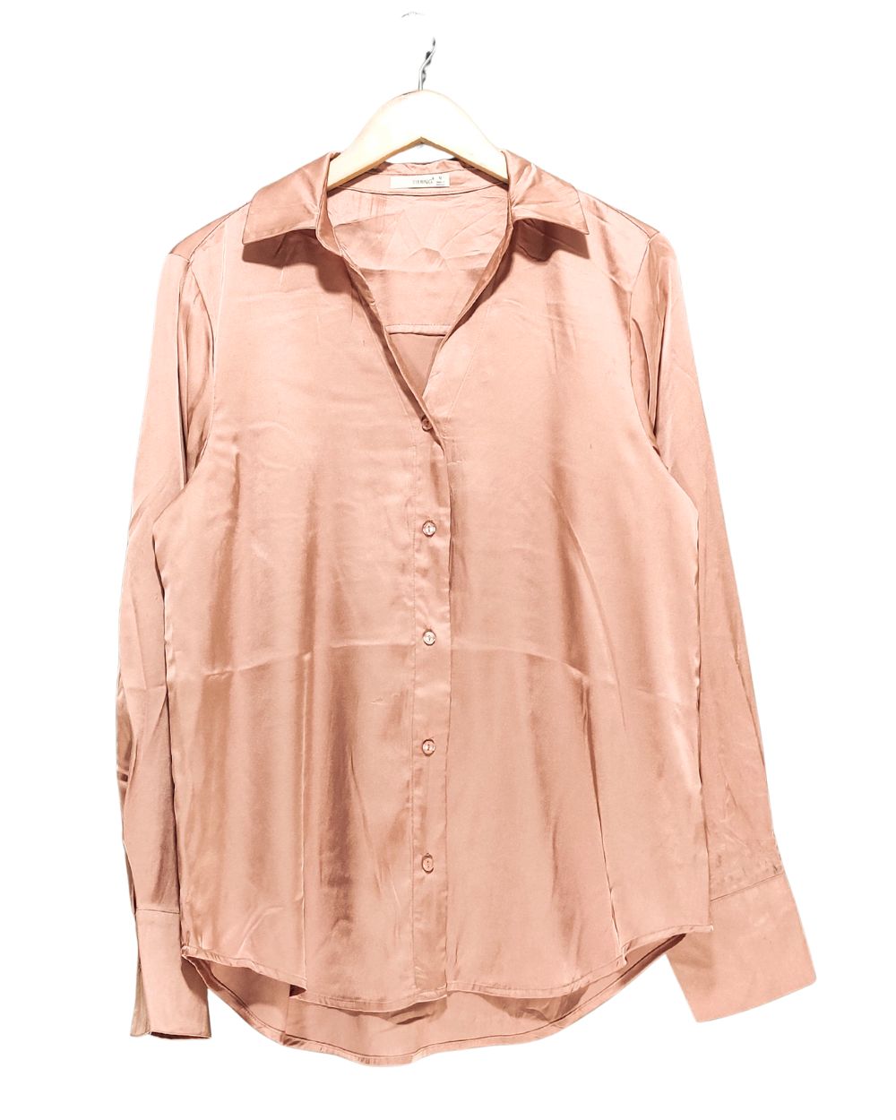 Timing Cream Cotton For Women Top Shirt M