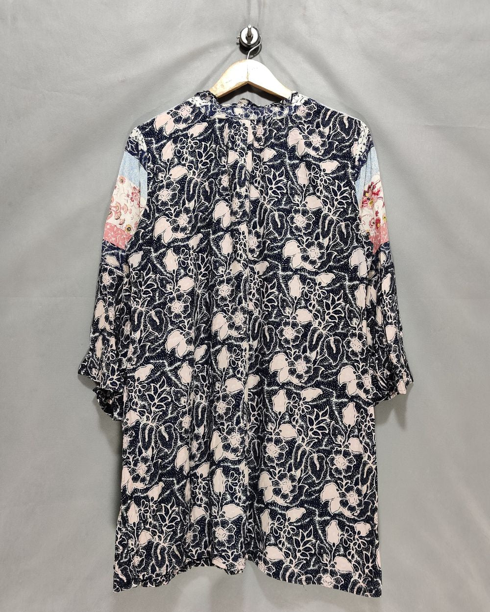 True Craft Blue Cotton For Women Crop Top M