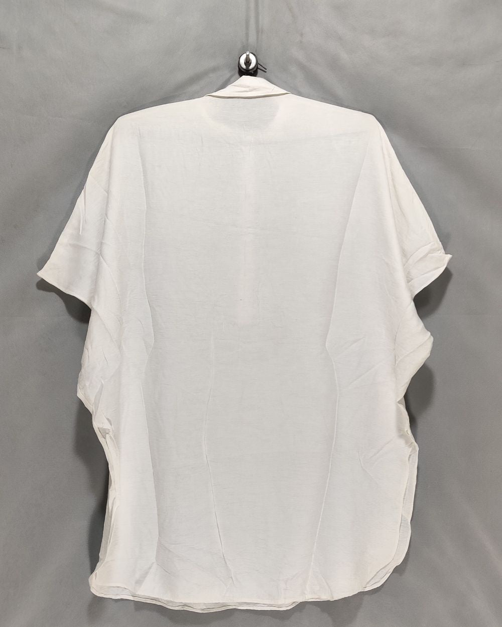 Zara White Cotton For Women Crop Top S