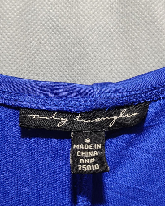 City Triangles Blue Cotton For Women Dresses S