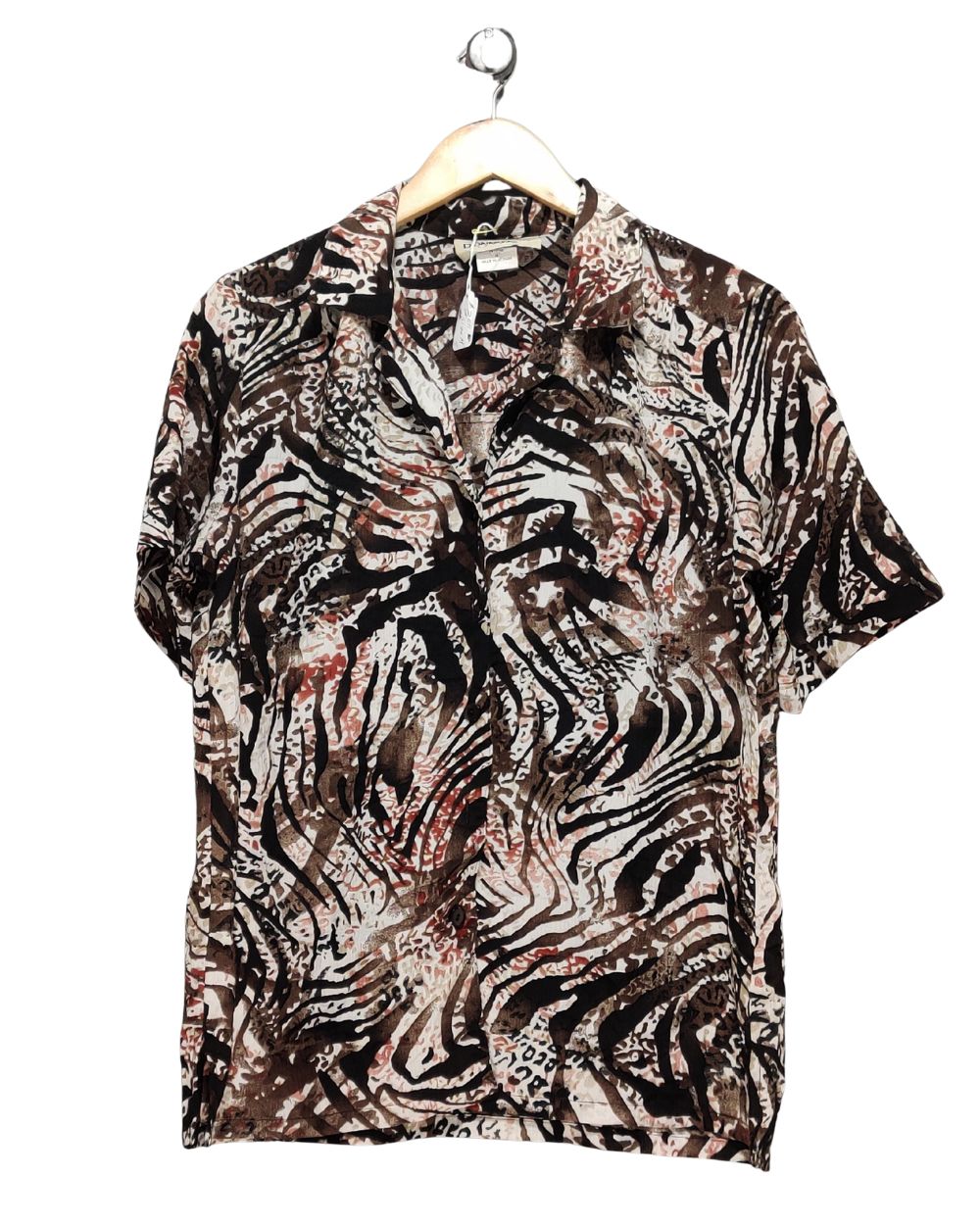 Donnkenny Brown Cotton For Women Shirt M