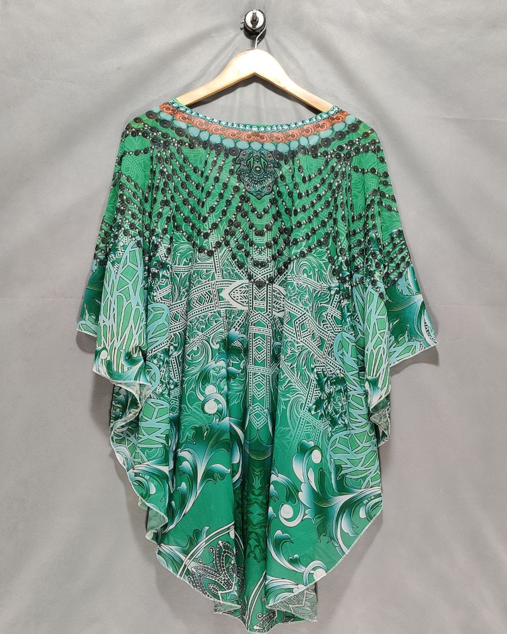 Fashion Apparel Green Cotton For Women Crop Top 3X Large