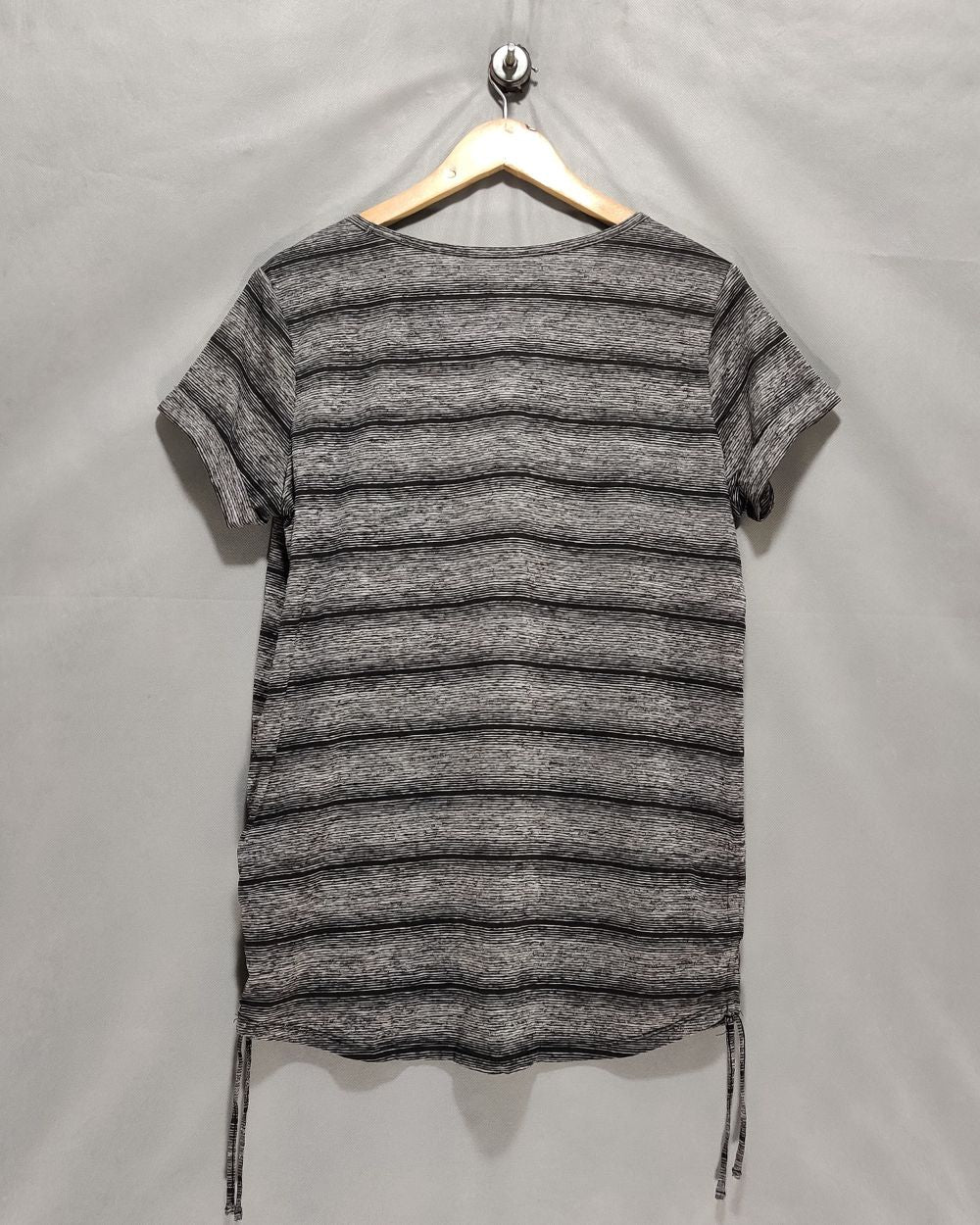 Lile Gray Cotton For Women Crop Top L