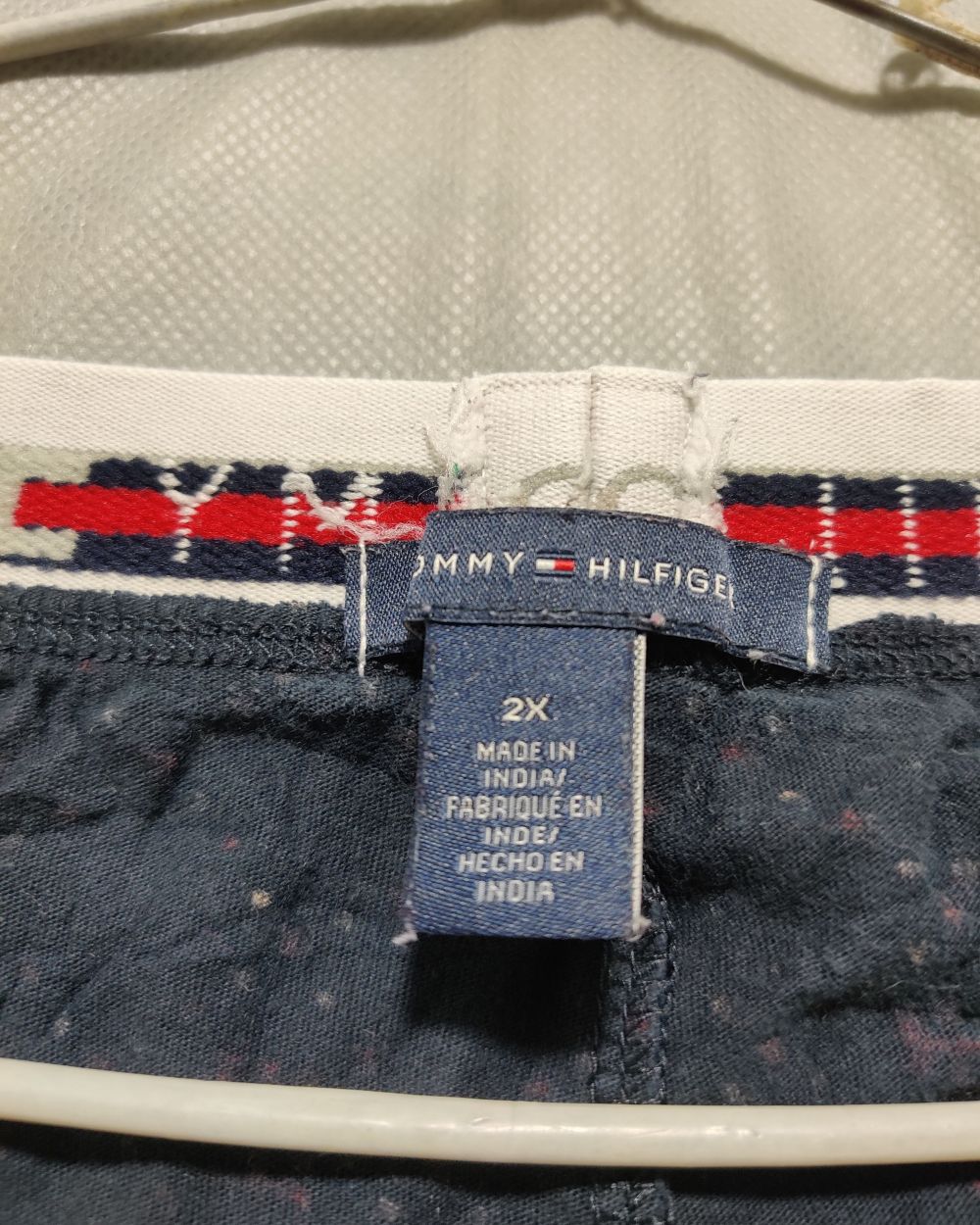 Tommy Hilfiger Blue Cotton Plazo For Women XX Large
