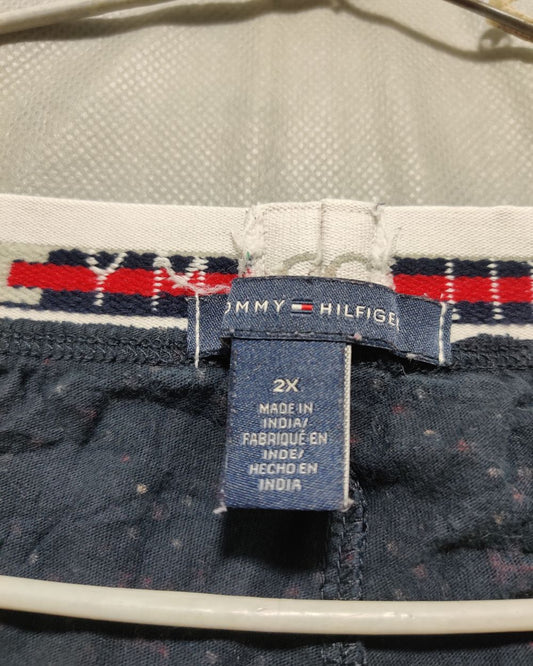 Tommy Hilfiger Blue Cotton Plazo For Women XX Large
