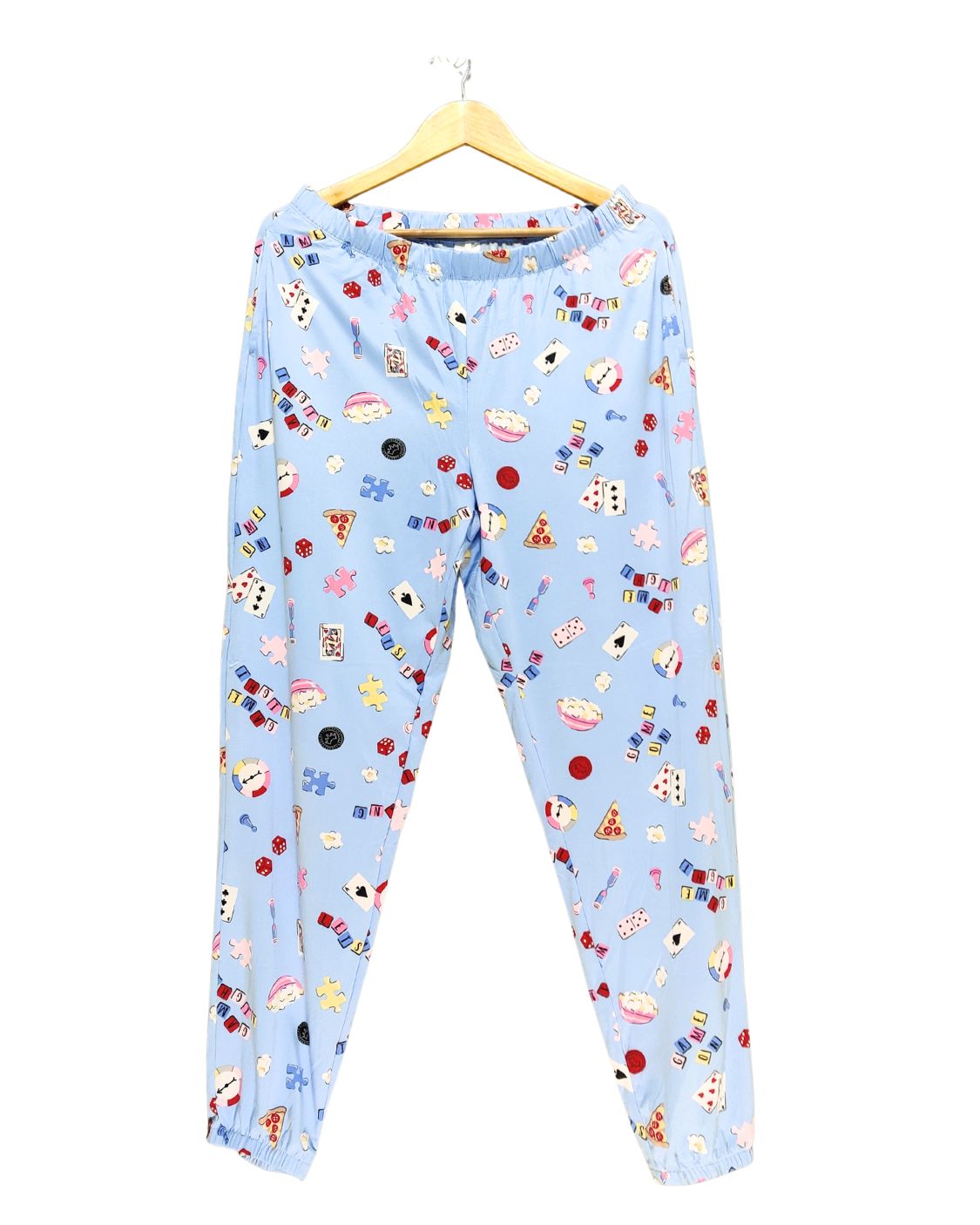 Thrift Queen Blue Cotton Plazo For Women B