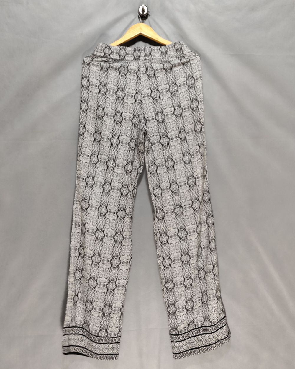 Willi Smith Gray Cotton Plazo For Women Small