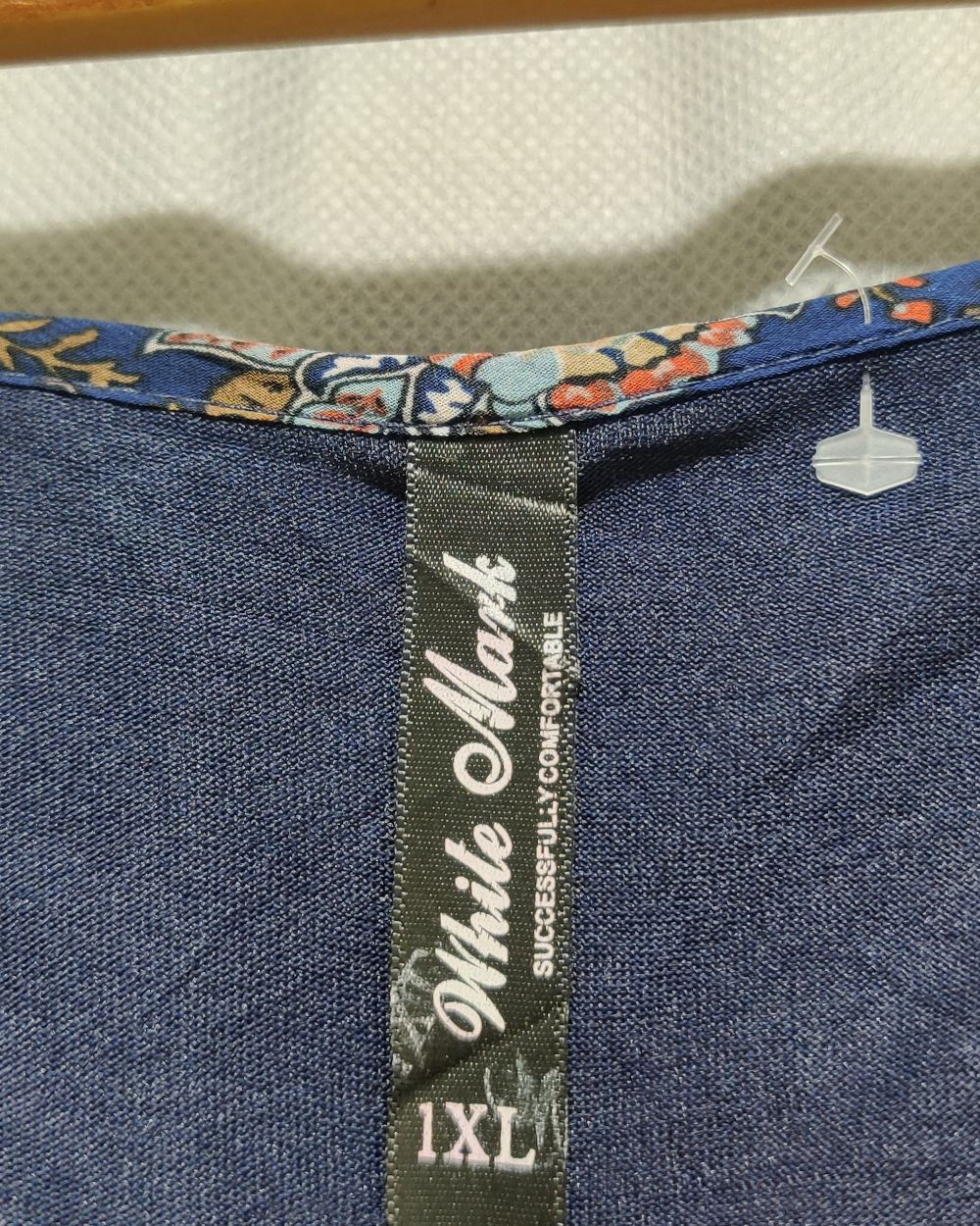 White Mark Blue For Women Crop Top XL