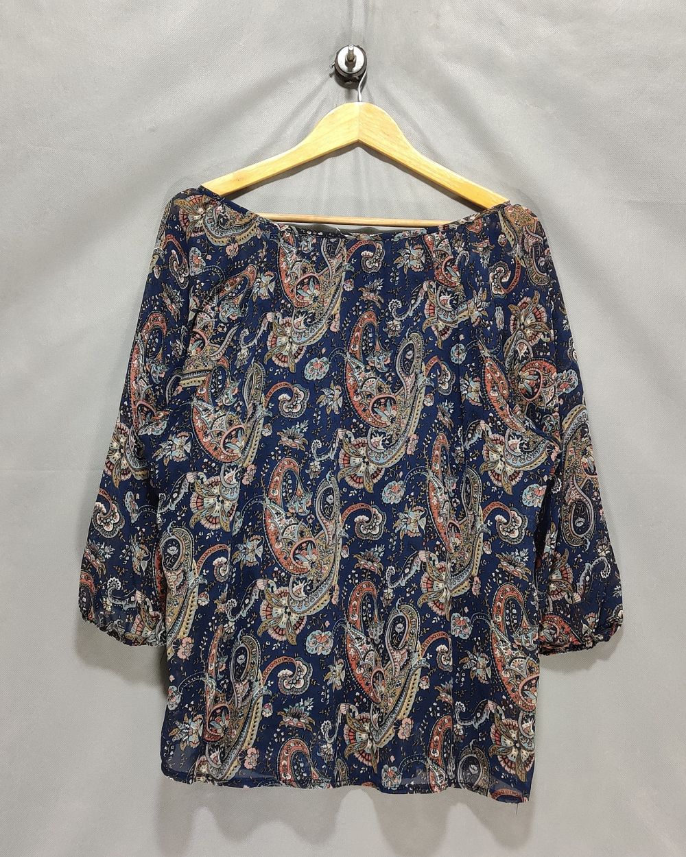 White Mark Blue For Women Crop Top XL