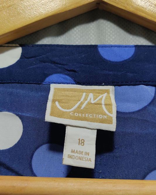 JM Collection Blue  For Women Crop Top XL
