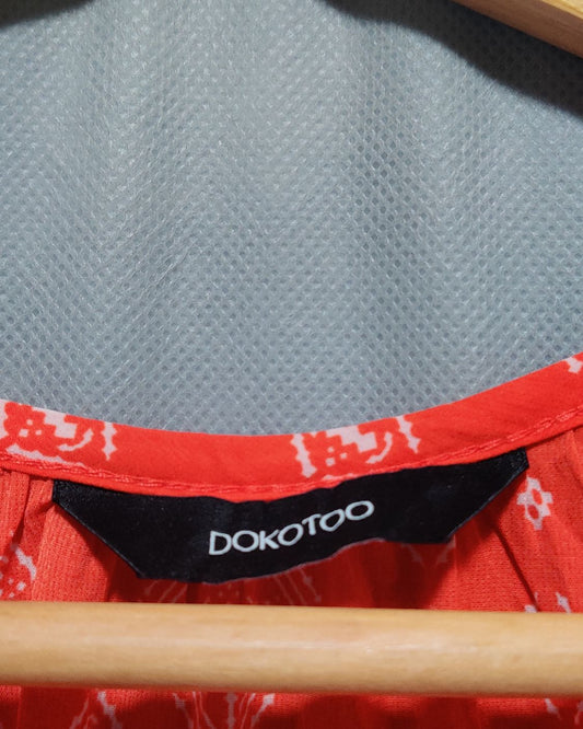 Dokotoo Orange For Women Crop Top M