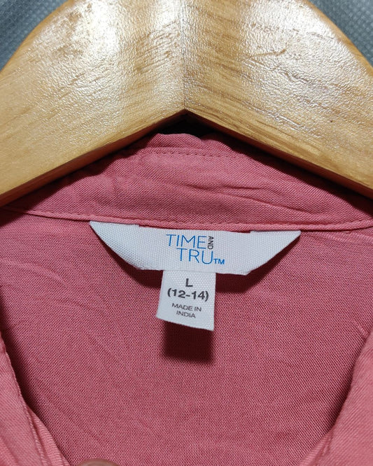 Time And Tru Pink For Women Dresses L