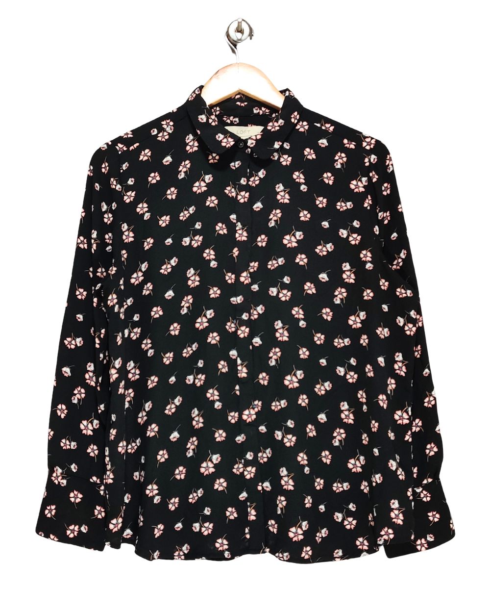 Loft Black Colour For Women Top Shirt M