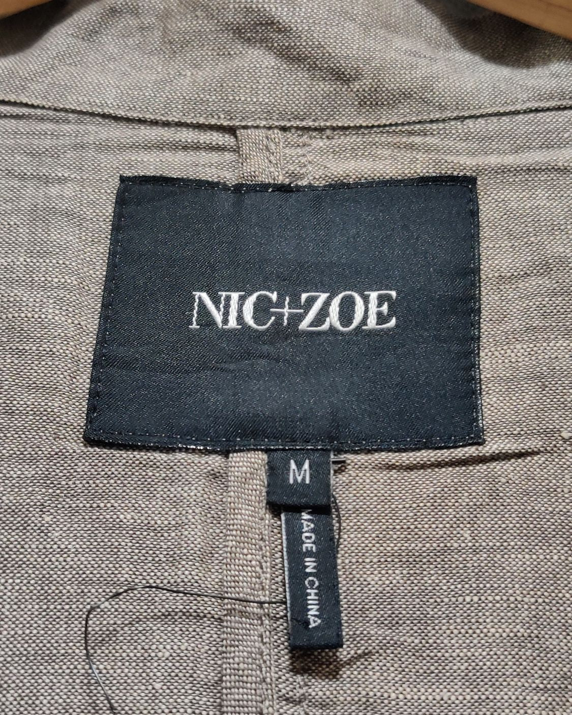 Nic Zoe Gray Coat For Women M