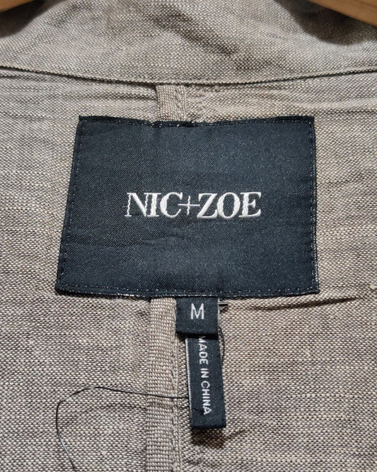 Nic Zoe Gray Coat For Women M