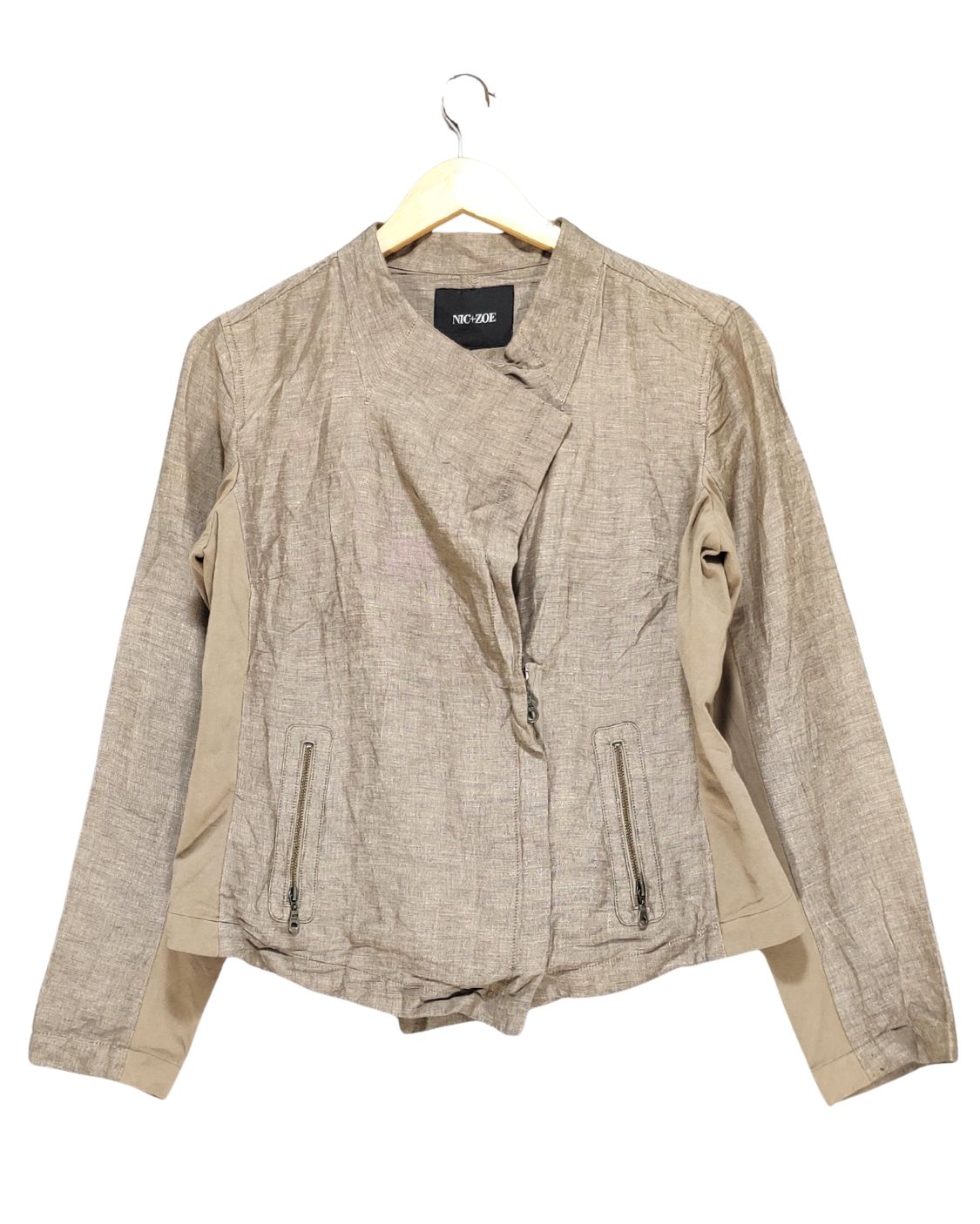 Nic Zoe Gray Coat For Women M