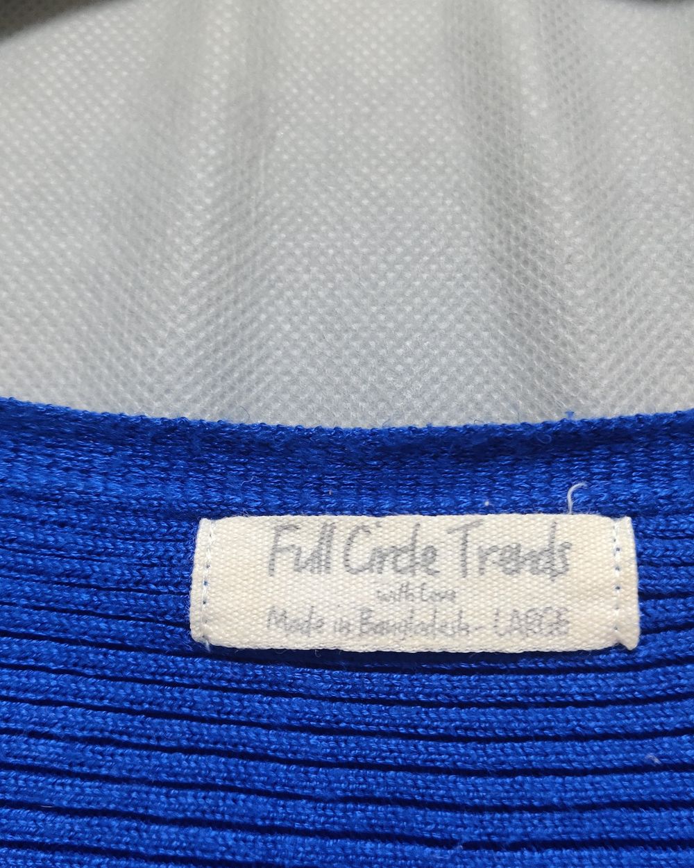 Full Circle Trends Blue For Women Winter Crop Top L