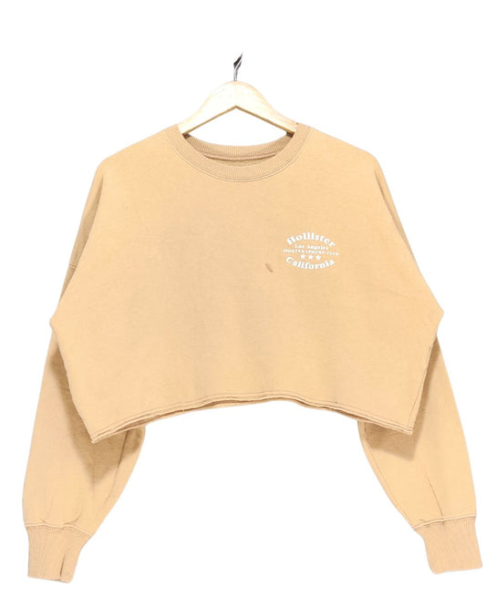 Hollister Cream For Women Winter Crop Top XS