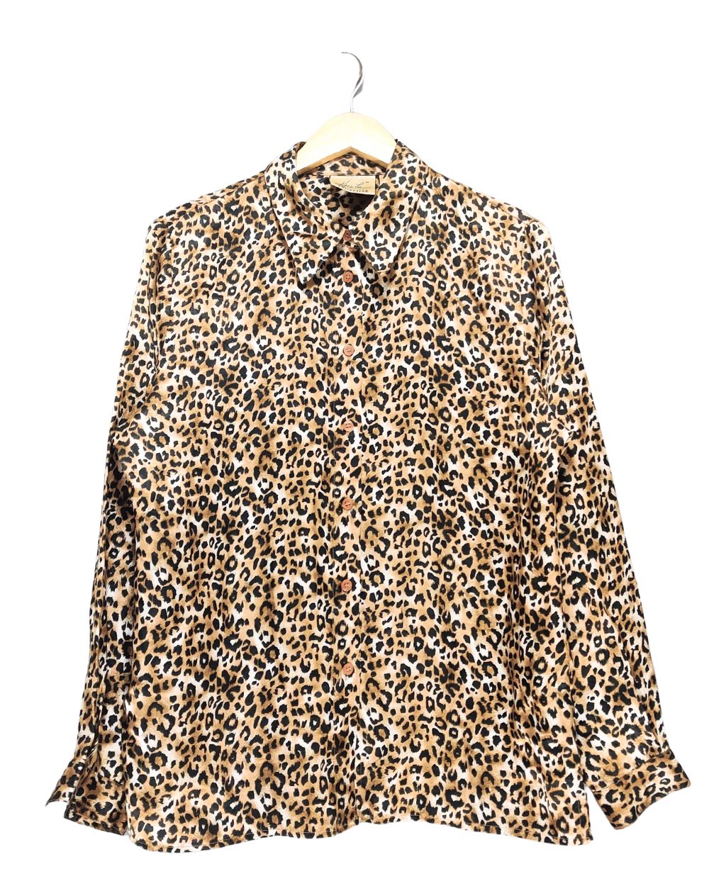 Kathie Lee Leopard Print For Women Top Shirt L