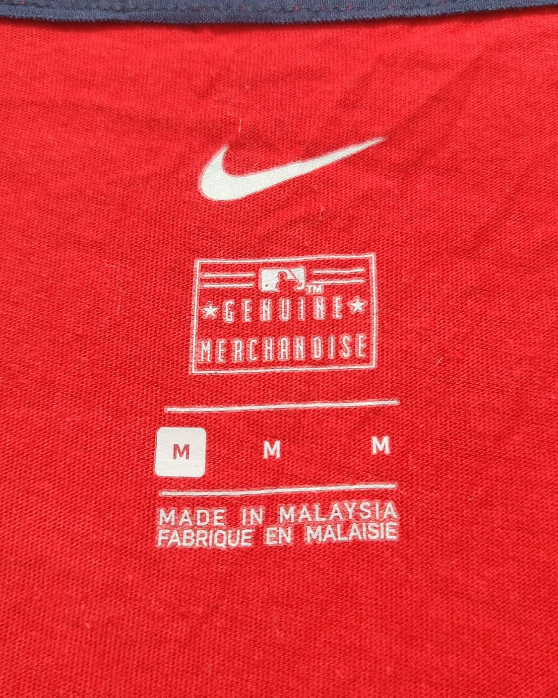 Nike Red Cotton T Shirt For Women M