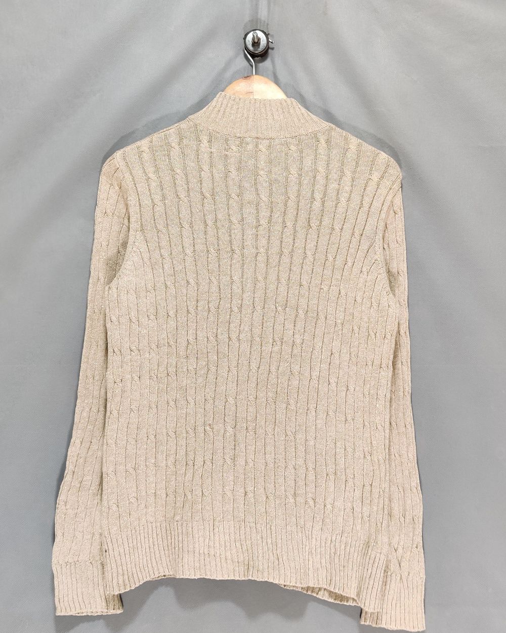 Croft & Barrow Cream Zipper For Women M