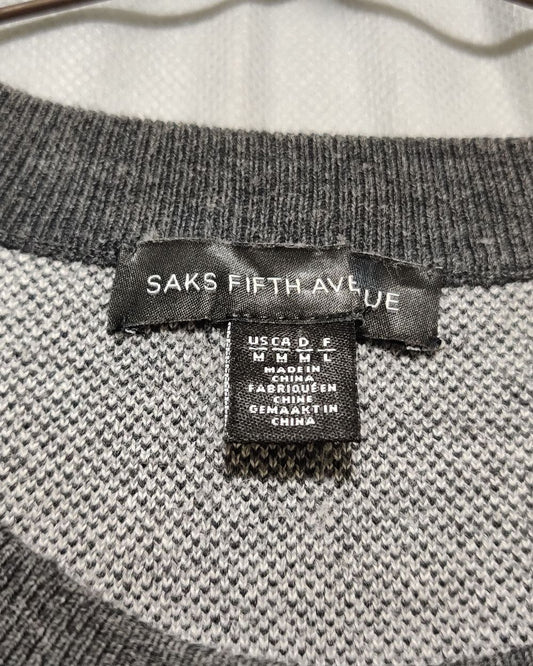 Saks Fifth Avenue Gray Sweater For Women M
