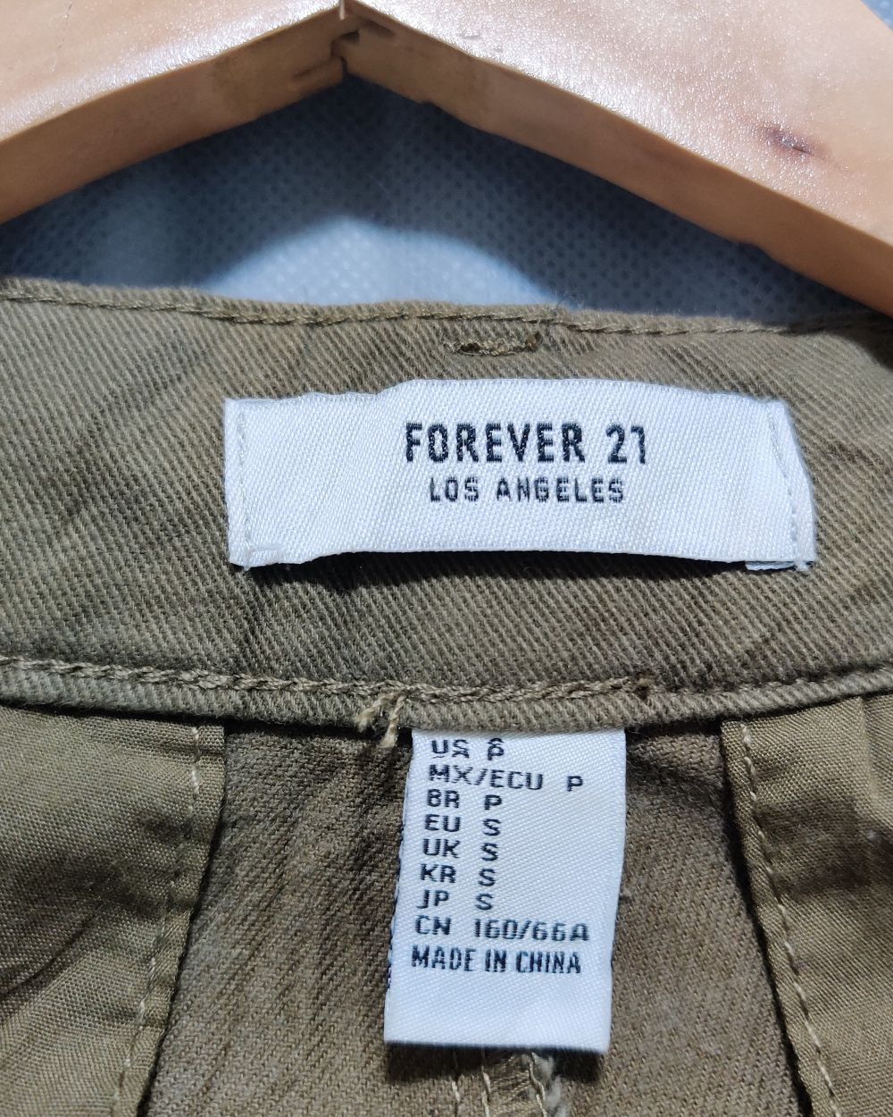 Forever 21 Green Cargo Pant For Women S