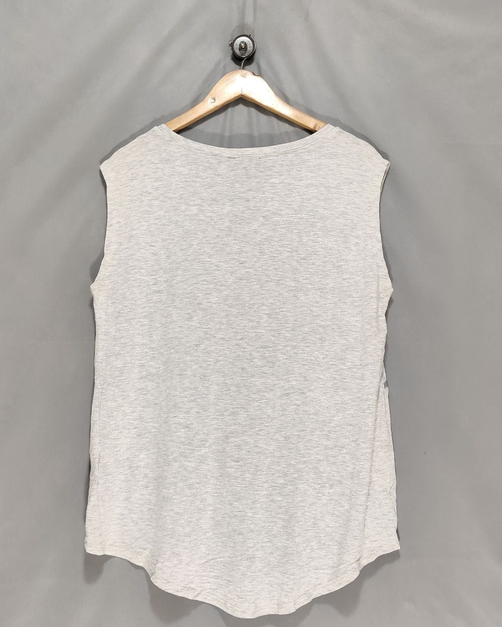 Forever 21 Gray Cotton Vest T Shirt For Women L