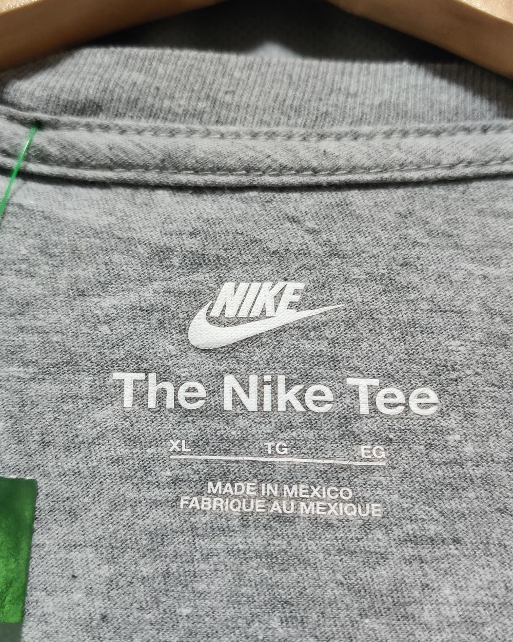 Nike Gray Cotton T Shirt For Women L