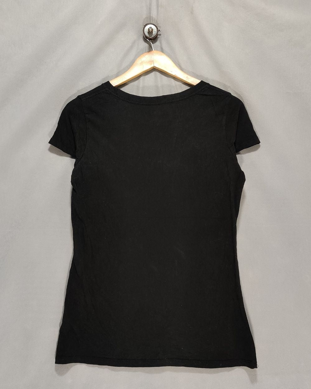 Halloween Black Cotton T Shirt For Women Medium