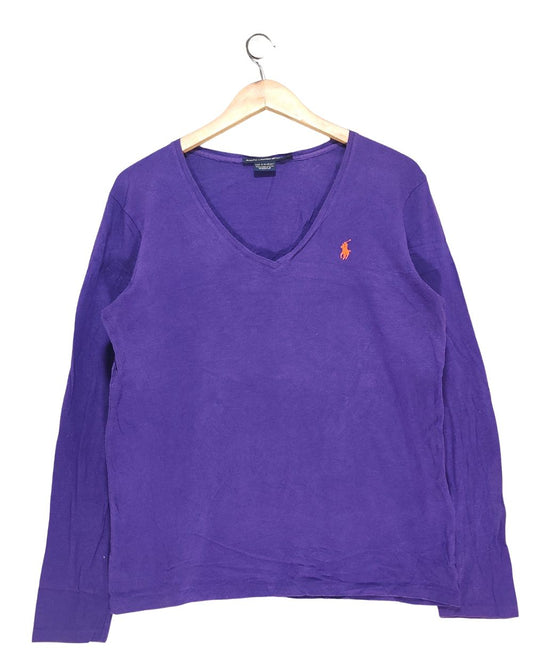 Polo Ralph Lauren Purple Cotton T Shirt For Women L
