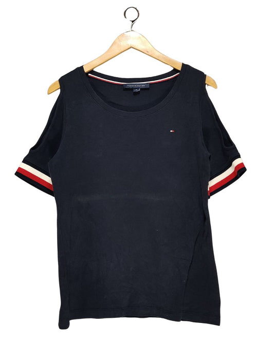 Tommy Hilfiger Blue Cotton T Shirt For Women M