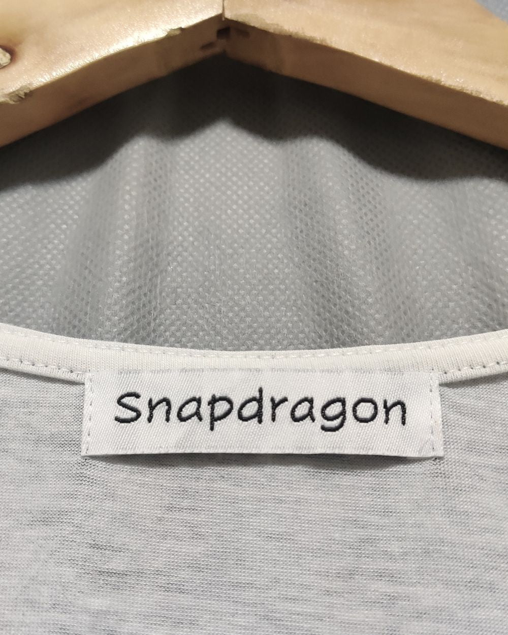 Snapdragon Gray Cotton T Shirt For Women L