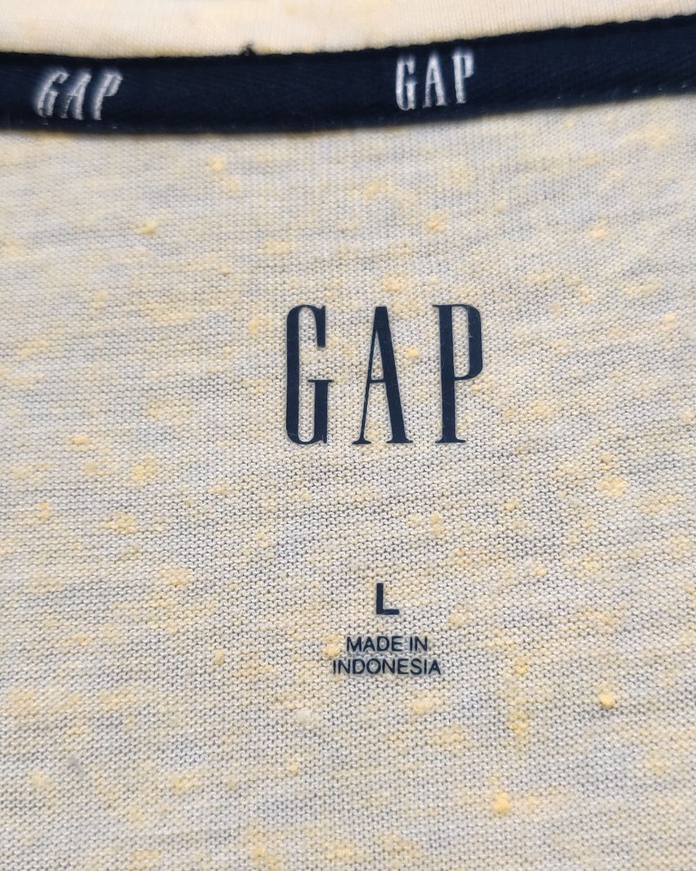 Gap Yellow Cotton T Shirt For Women L